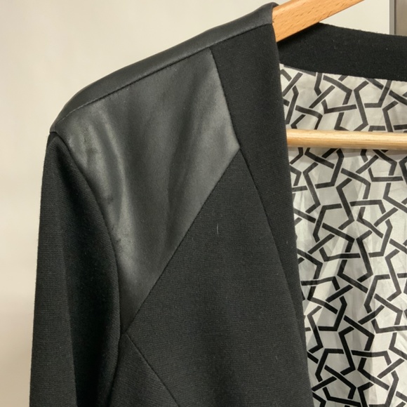 Pure Energy Black Mixed Media Jacket- Size Large - Picture 6 of 11